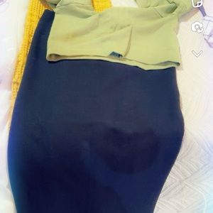 Fabletics crop top and stretch skirt